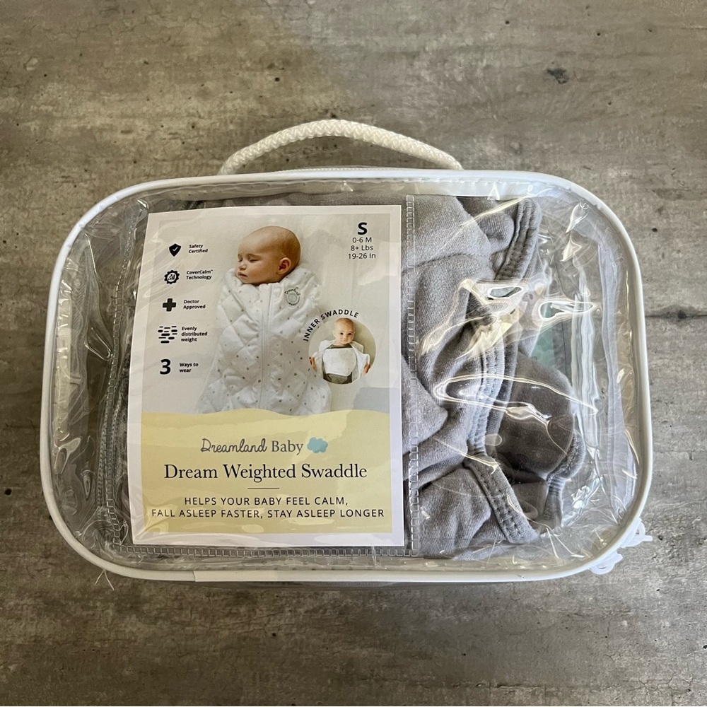 Dreamland Baby-Dream Weighted Swaddle, 0-6 months, gray